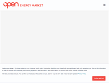 Tablet Screenshot of openenergymarket.com